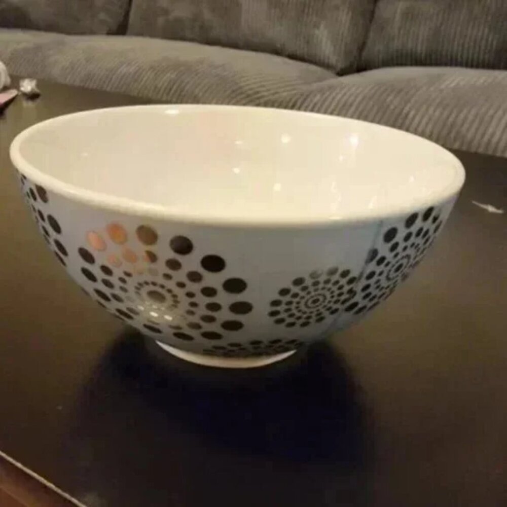 Blue and Silver Decorative Bowl